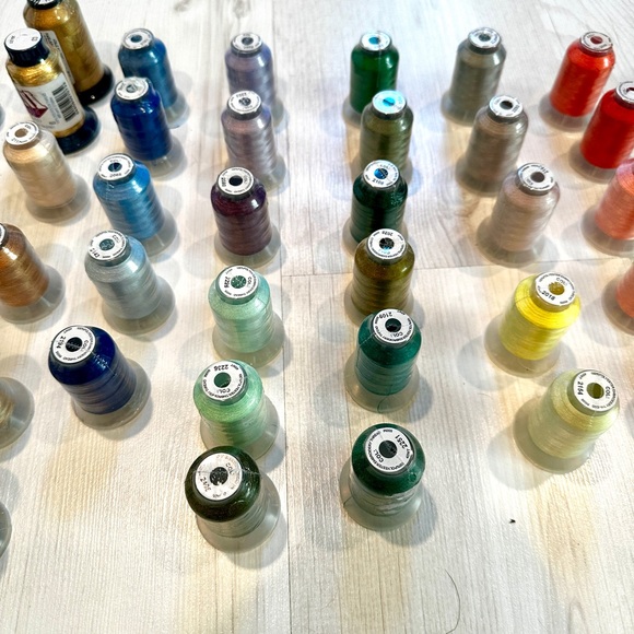 Lot of 48 spools of NEW polyester embroidery thread.  Please see pics - Picture 6 of 8